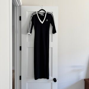 Adidas Black Dress with White Accents